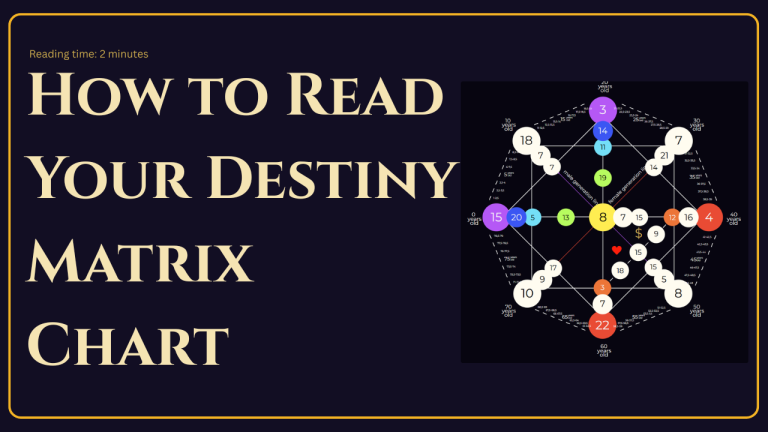 How to Read Your Destiny Matrix Chart — A Complete Step-by-Step Guide